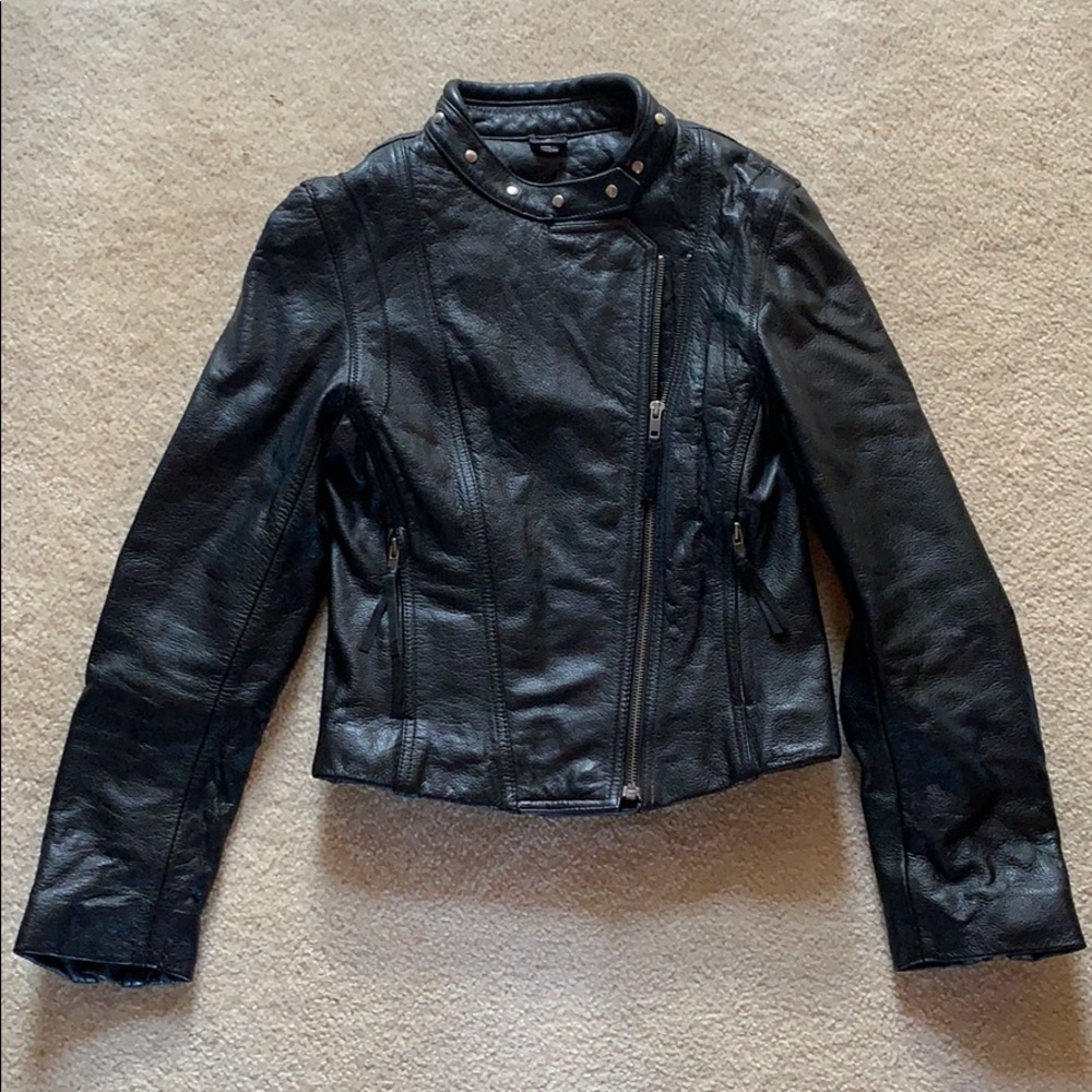 SOLD FMC leather moto jacket